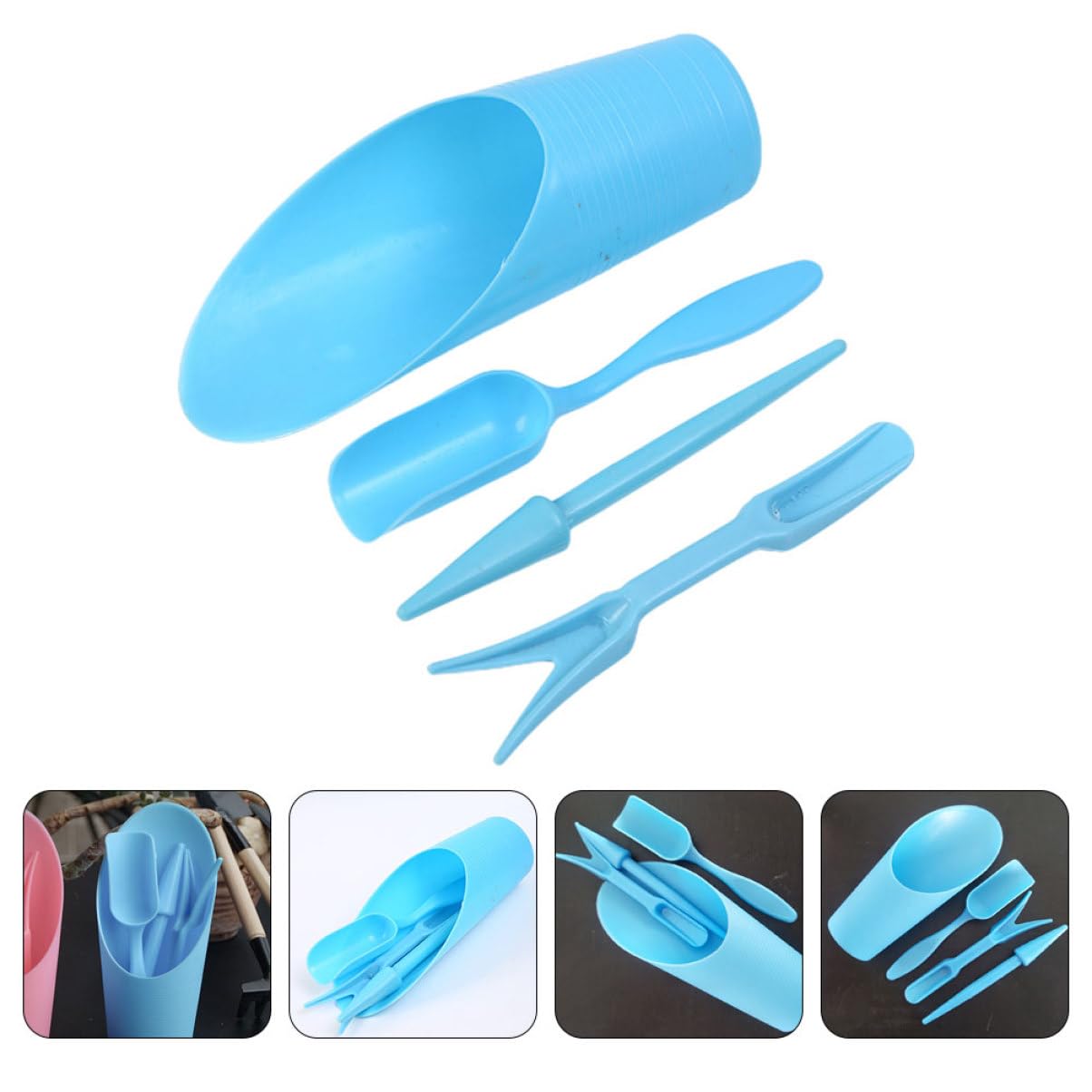 Bonsai Garden Tools - 4 buah/set, ember plastik tahan lama