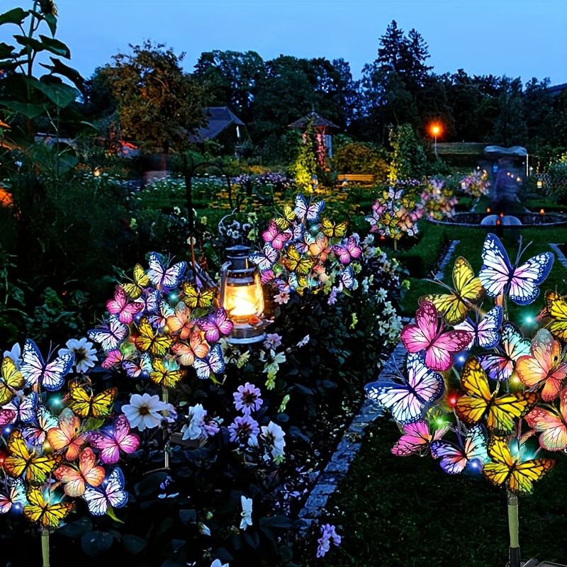 Bonsai Garden Ornaments - Lampu Taman Kupu-kupu LED Surya Lampu