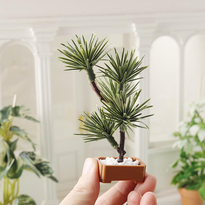 Bonsai Garden Ornaments - 1 Buah 1/12 Rumah Boneka Simulasi