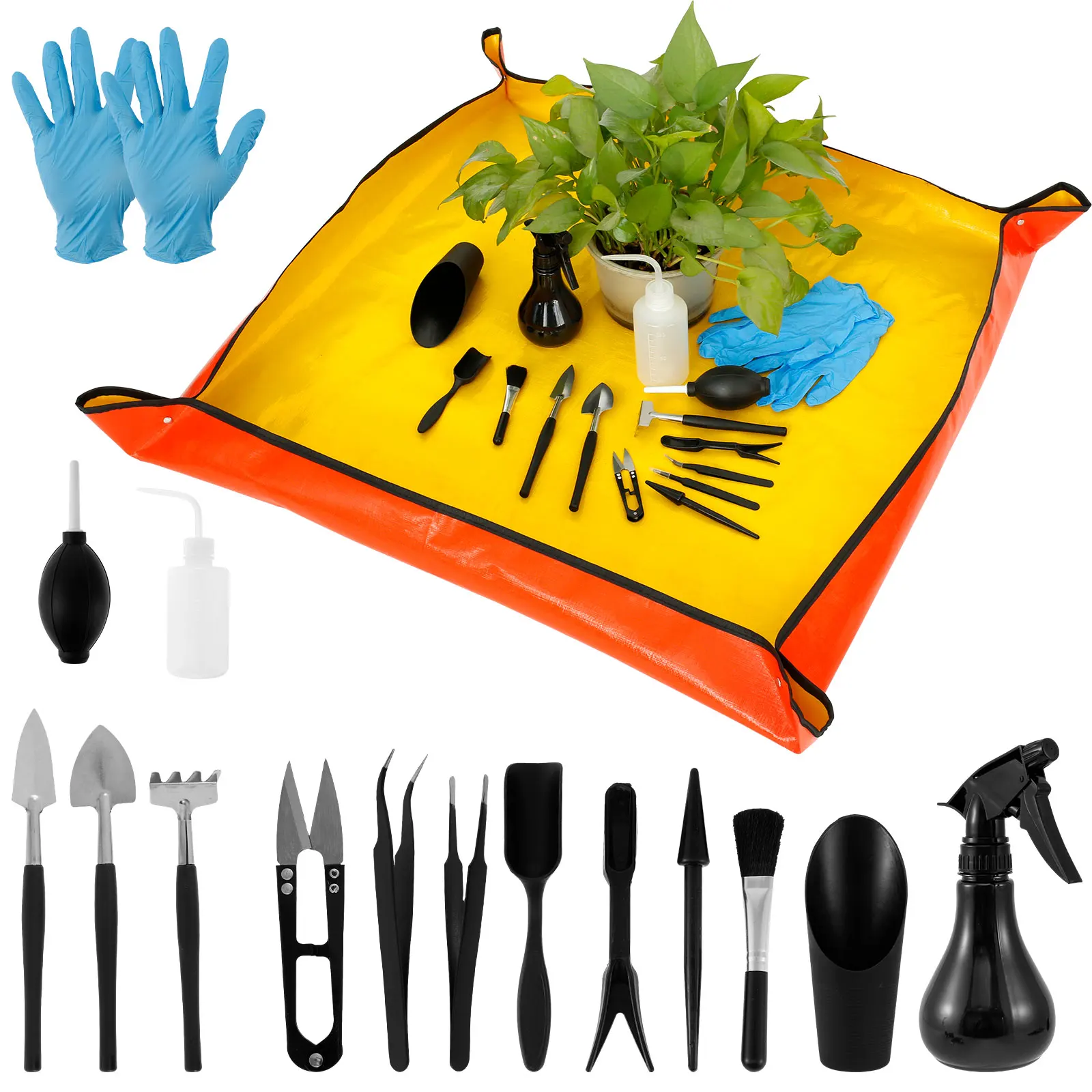 Bonsai Garden Tools - Alat tanaman sukulen 13/16 buah, peralatan