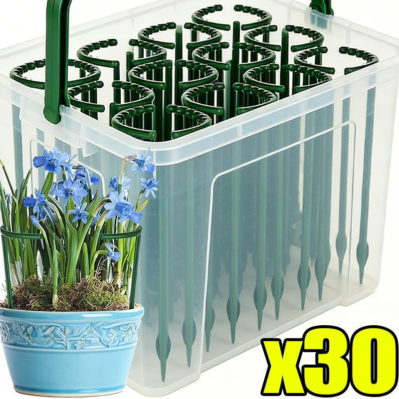 Bonsai Garden Tools - 30-1 Buah Penyangga Tanaman Plastik Berbentuk