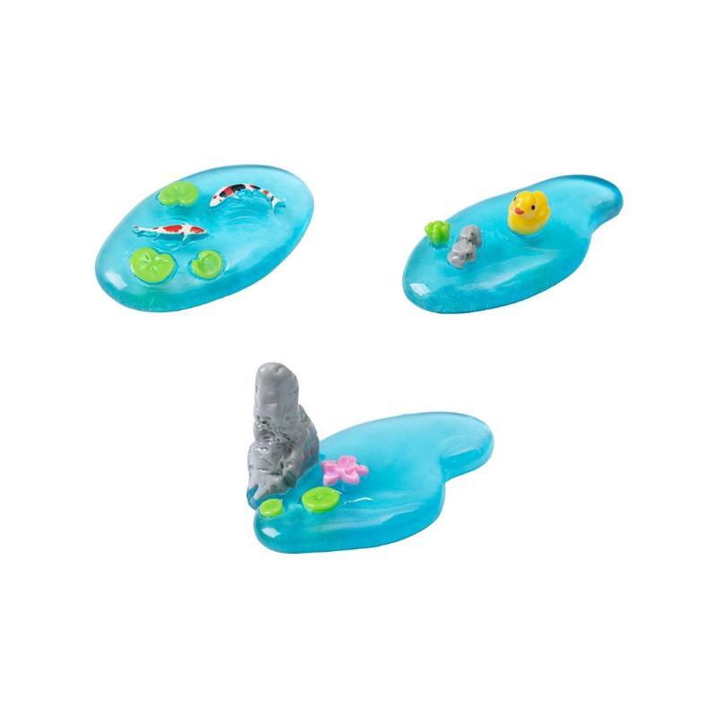 Bonsai Garden With Koi Pond - Ornamen Kolam Resin Mini Dengan Desain