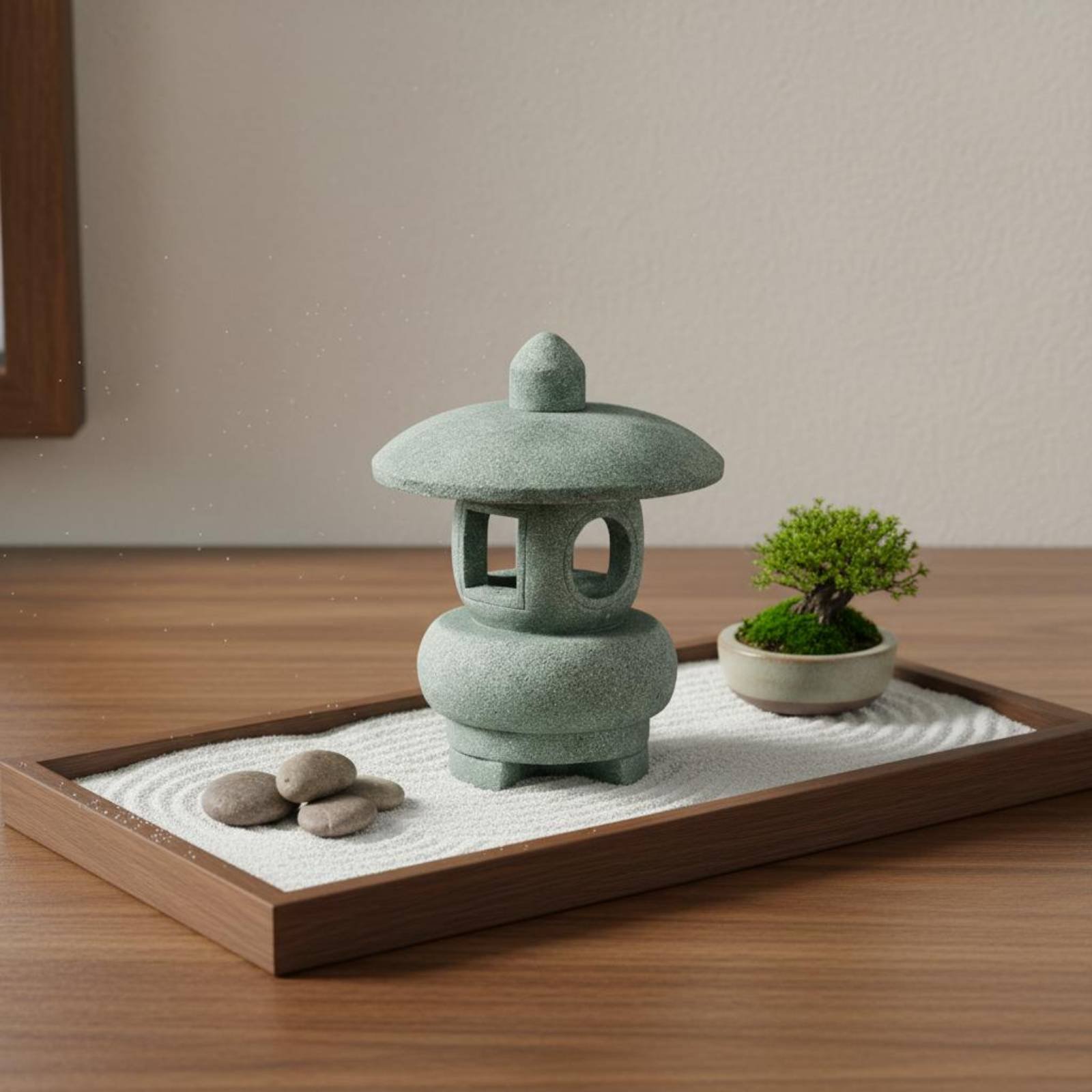 Lentera Batu Miniatur Antik un - Bonsai Garden Ornaments ulasan dan harga