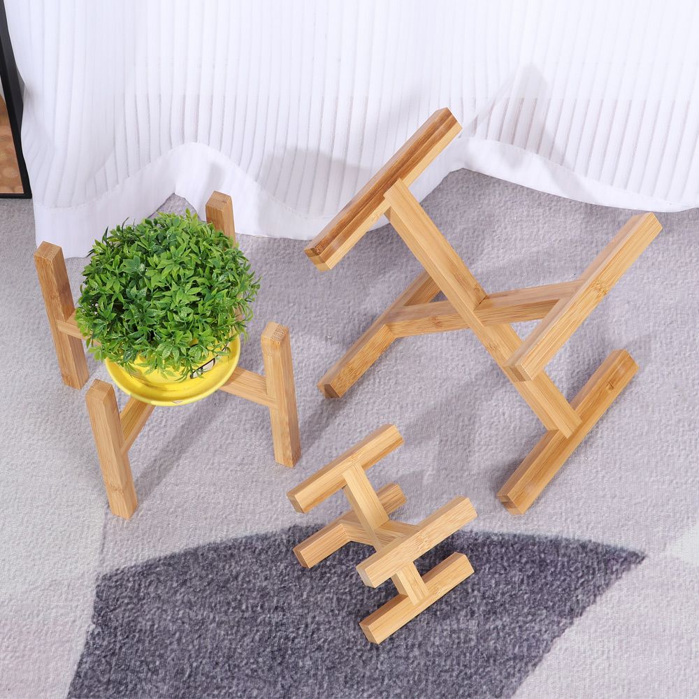 Pemegang Pot bunga kayu berdir - Bonsai Garden Stand ulasan dan harga