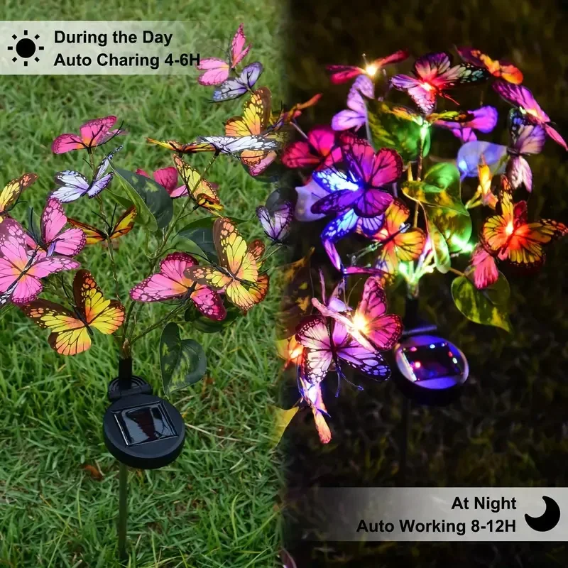 Lampu Taman Kupu-kupu LED Sury - Bonsai Garden Ornaments ulasan dan harga