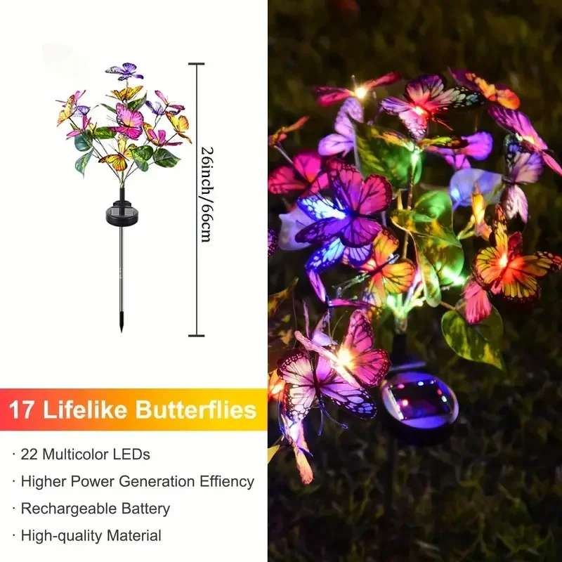 Lampu Taman Kupu-kupu LED Sury - Bonsai Garden Ornaments ulasan dan harga
