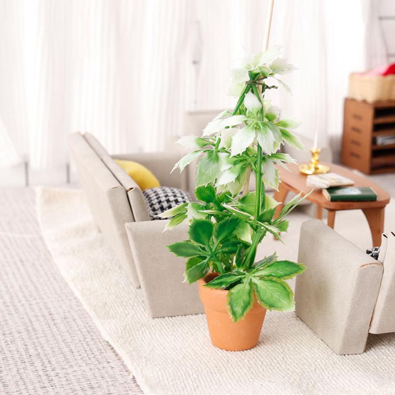 1/12 Model Tanaman Hijau Bonsa - Bonsai Garden Ornaments ulasan dan harga