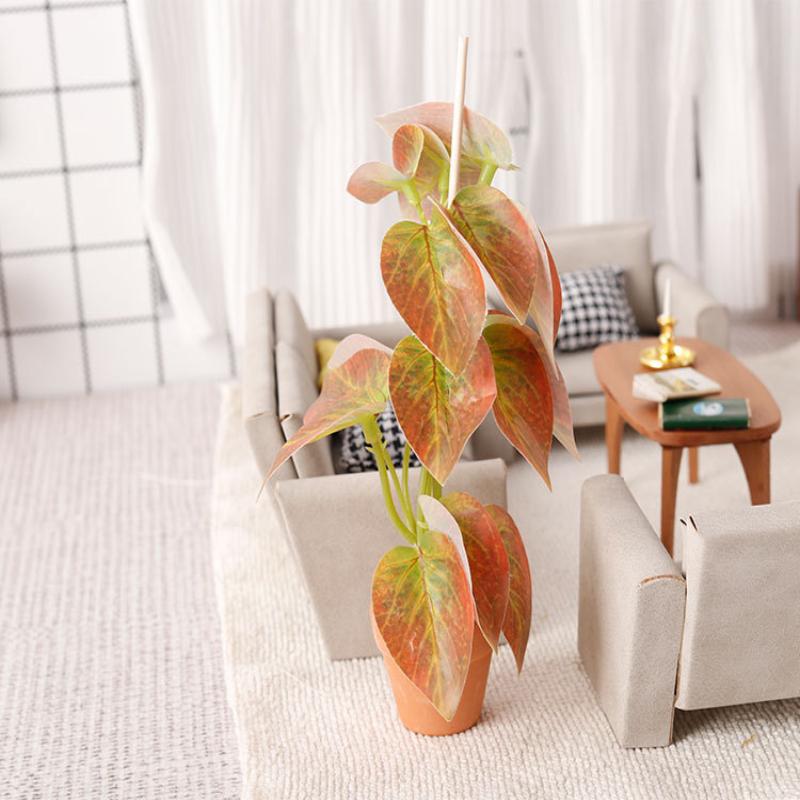 1/12 Model Tanaman Hijau Bonsa - Bonsai Garden Ornaments ulasan dan harga