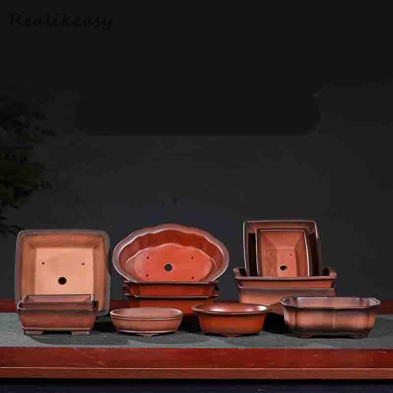 Yixing Cina Pot Bunga Keramik  - Bonsai Garden With Sand ulasan dan harga