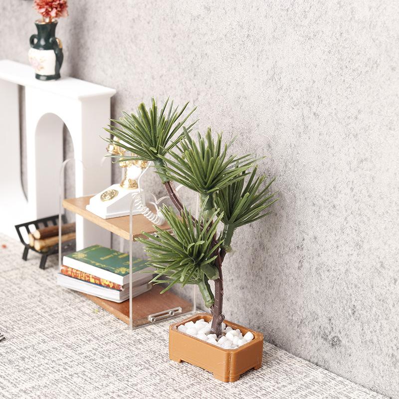 1 Buah 1/12 Rumah Boneka Simul - Bonsai Garden Ornaments ulasan dan harga