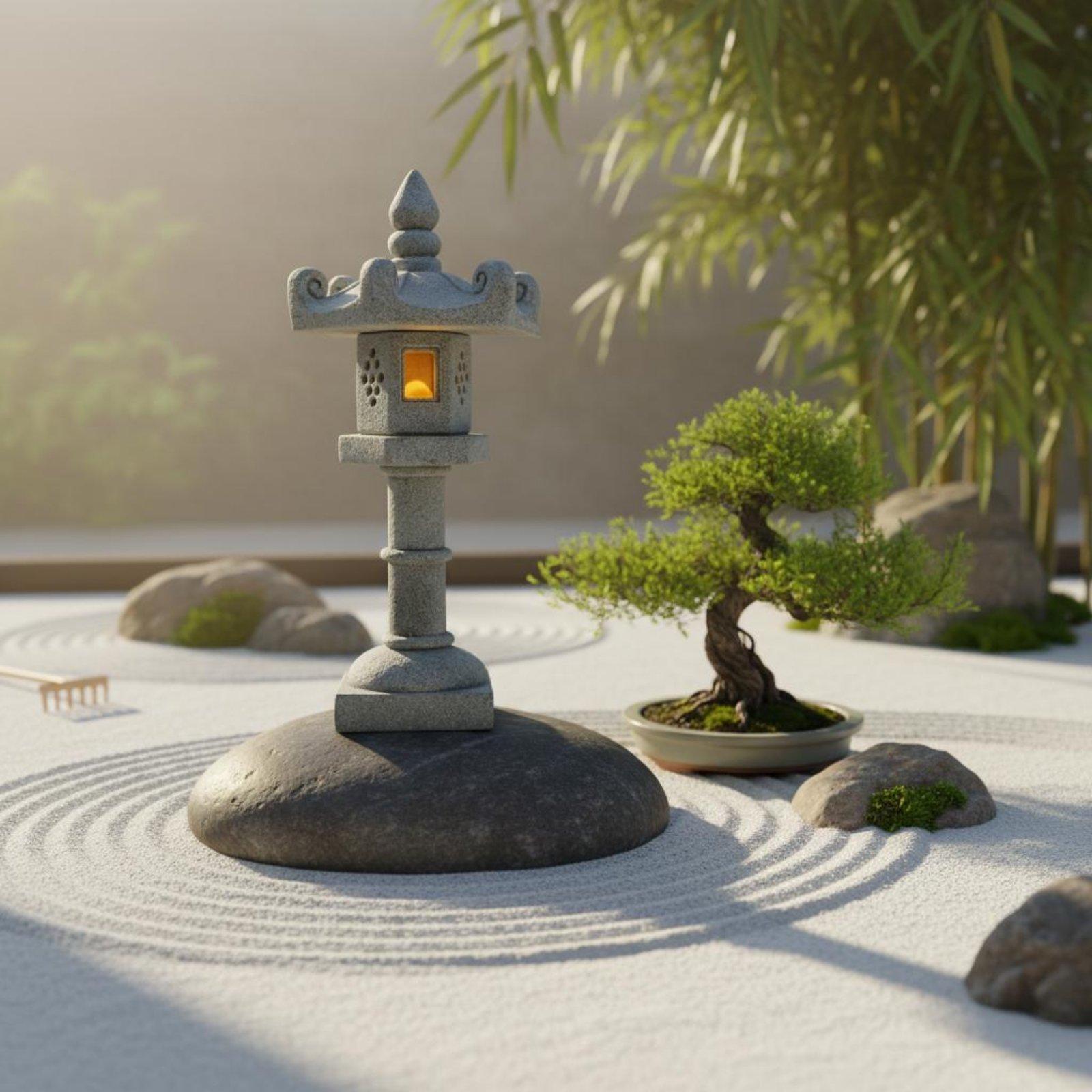 Lentera Lanskap Jepang, Lenter - Bonsai Garden Ornaments ulasan dan harga