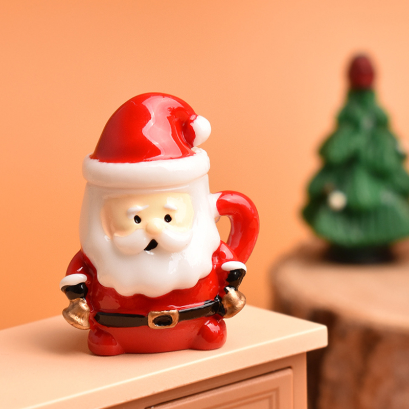 Ornamen Cangkir Teh Mini Santa - Bonsai Garden Ornaments ulasan dan harga