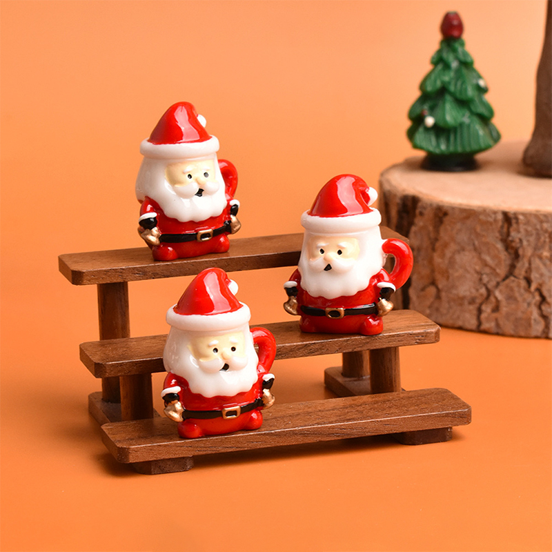 Ornamen Cangkir Teh Mini Santa - Bonsai Garden Ornaments ulasan dan harga