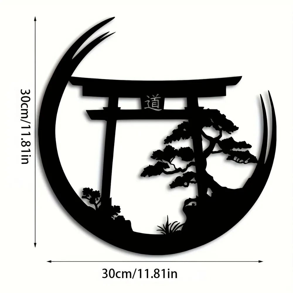 Seni Dinding Logam Gerbang Tor - Bonsai Garden For Home ulasan dan harga
