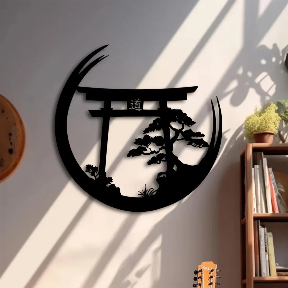 Seni Dinding Logam Gerbang Tor - Bonsai Garden For Home ulasan dan harga