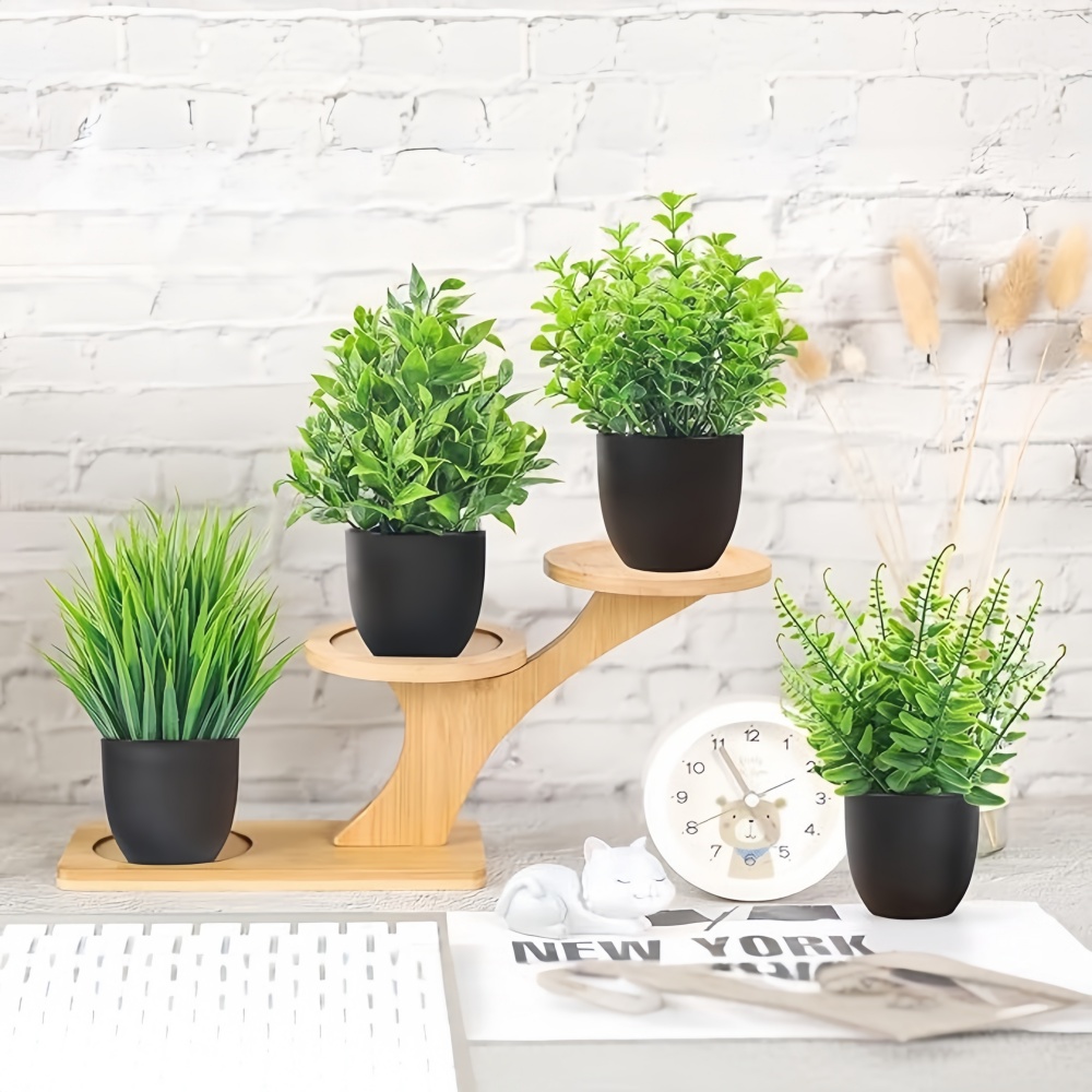 4 Buah/Set Tanaman Buatan Mini - Bonsai Garden For Home ulasan dan harga