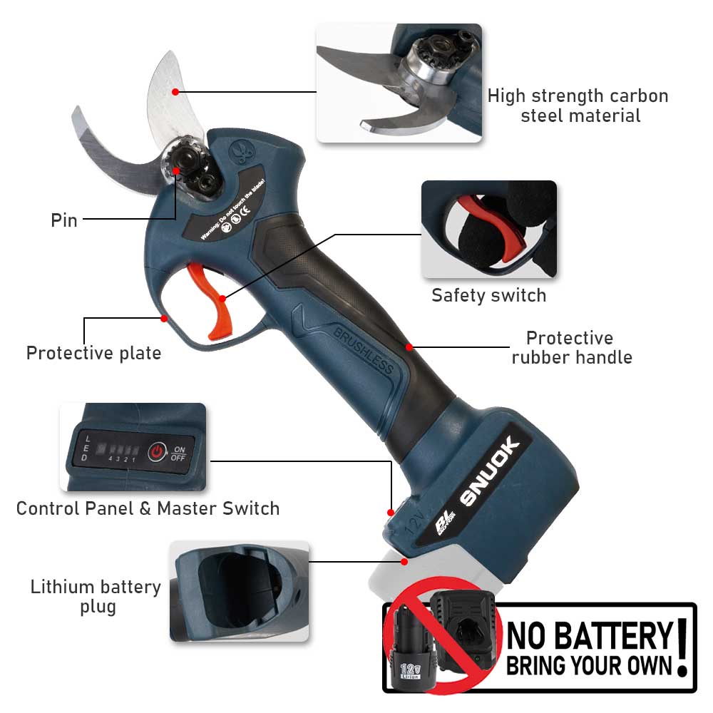 SNUOK 12V Gunting Pemangkas Li - Bonsai Garden Tools ulasan dan harga