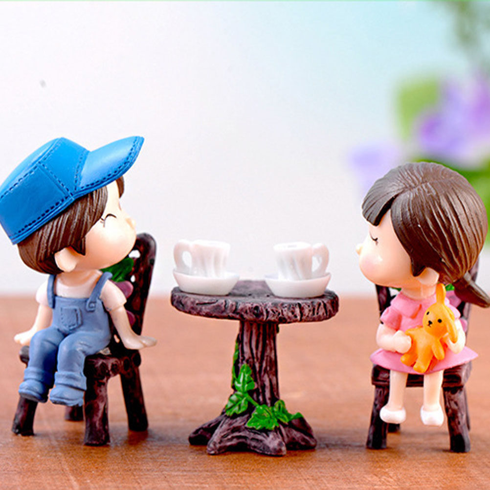 5 Set Meja dan Kursi Miniatur  - Bonsai Garden For Home ulasan dan harga